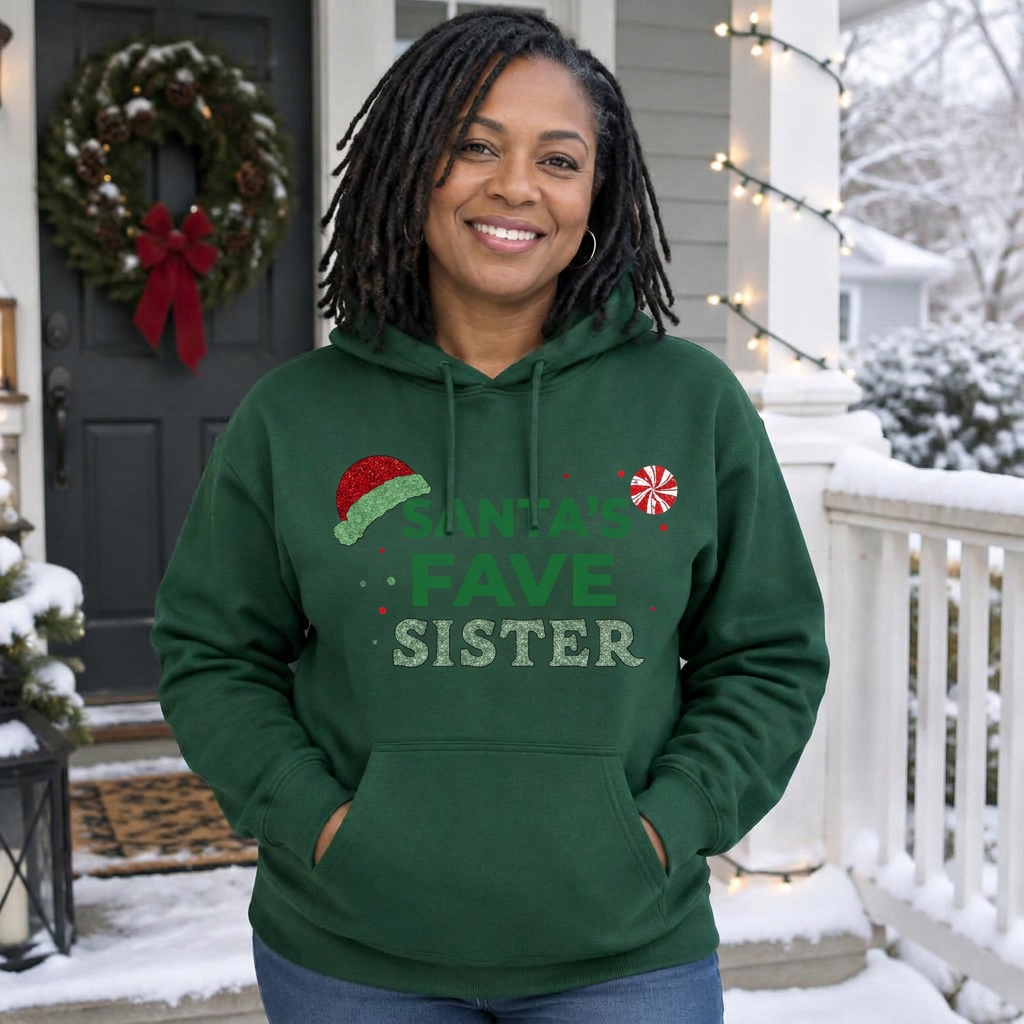 Customizable Hoodie shown in use