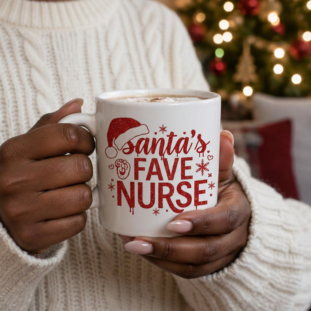 Customizable Mug Tumbler 15oz shown in use
